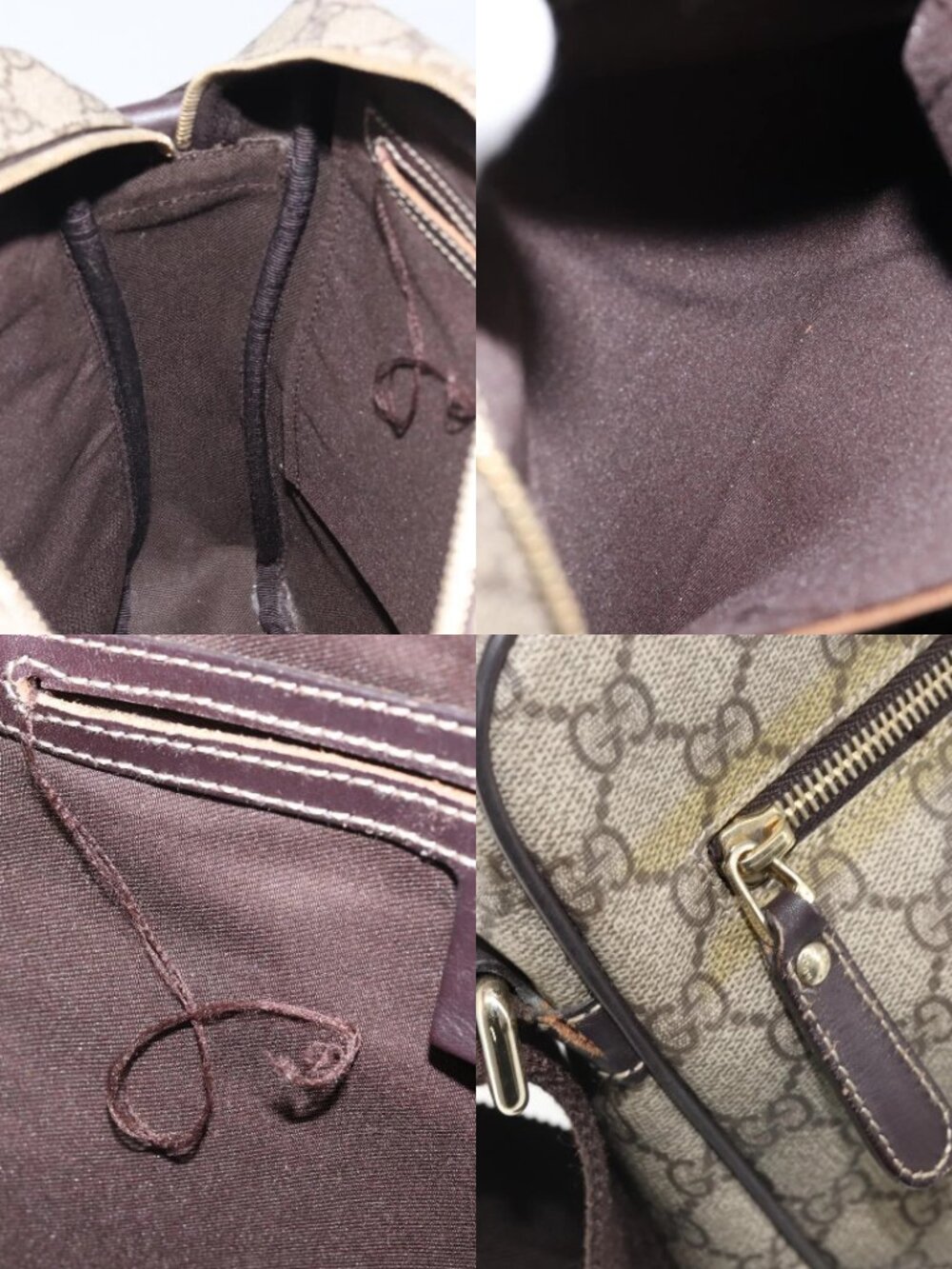 GUCCI GG Supreme Shoulder Bag PVC Beige Gold 201448 Auth ep13070 - Picture 15 of 15